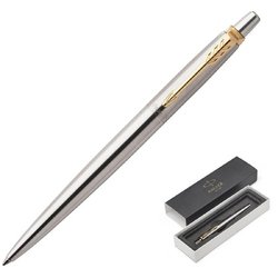 Ручка шариковая Parker Jotter GT цвет чернил синий цвет корпуса серебристый (артикул производителя 1953182)